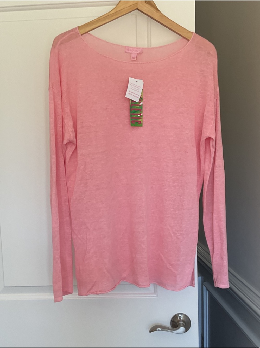 Lilly Pulitzer Light Pink Knit Long Sleeve Top